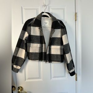 Abercrombie Cropped Cozy Shirt Jacket, Small, NWOT